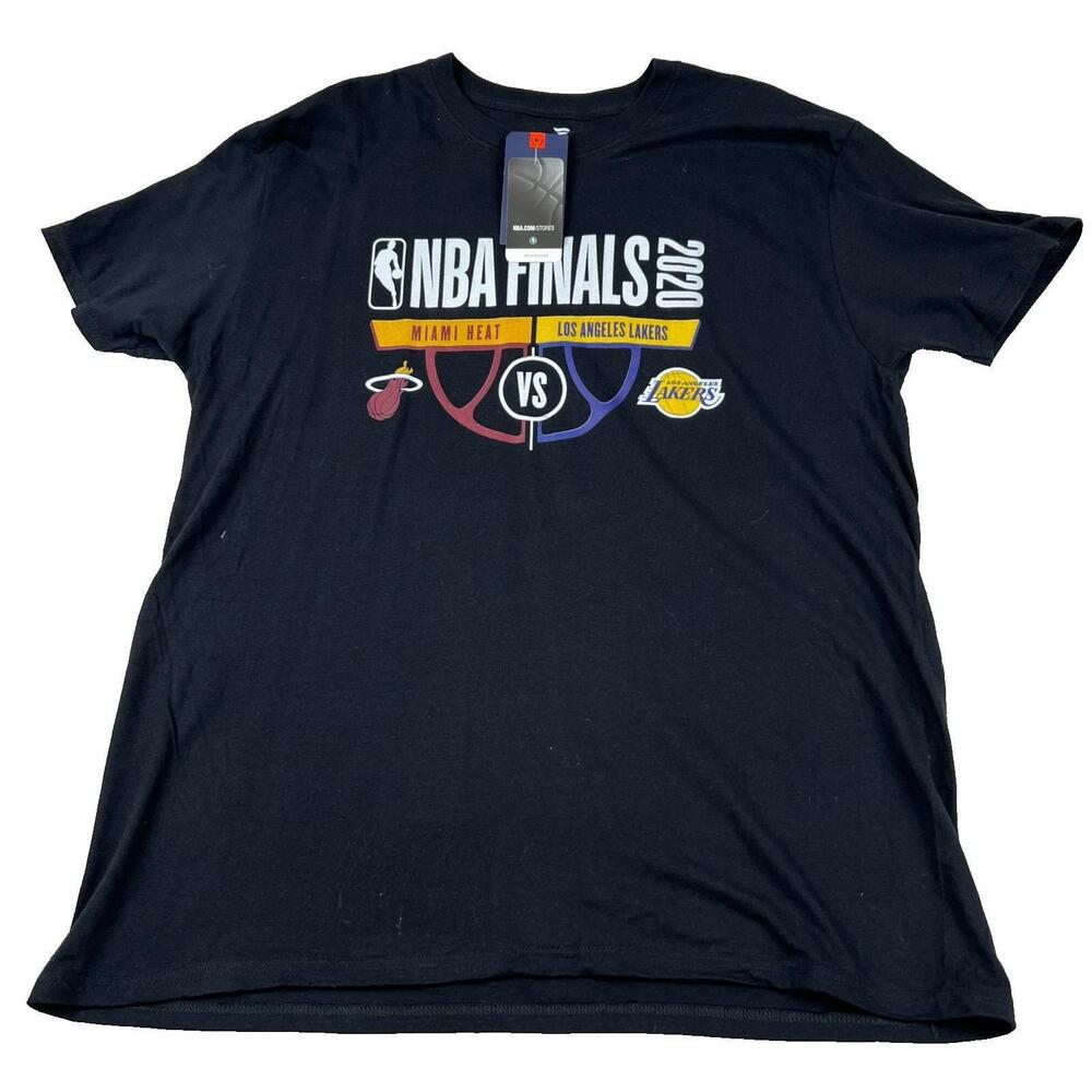 Nba Finals Lakers Vs Heat T Shirt Mens Xl Black Fanatics Nwt Basketball